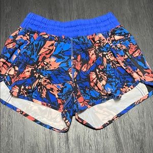 Lululemon floral athletic shorts